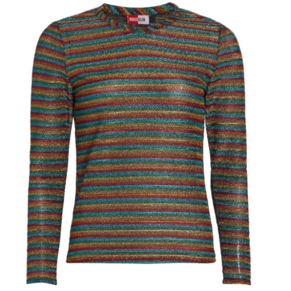 BruceGlen Disco Crew NK Top Size Medium NEW